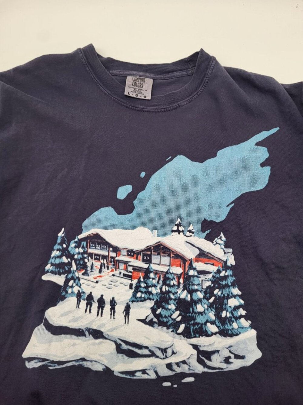 Ubisoft Six Siege Chalet Comfort Colors T-Shirt Iconic Map Mens SZ LG